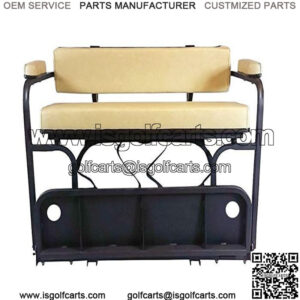 Golf Cart 2 in 1 Combo Seat Kit (Stone) & Golf Bag Carrier-Yamaha Drive 2