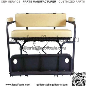 2 in 1 Golf Cart Combo Seat Kit & Golf Bag Carrier For Yamaha Drive-Stone