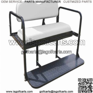 Rear Seat Kit- White for EZGO TXT Golf Carts 1995+