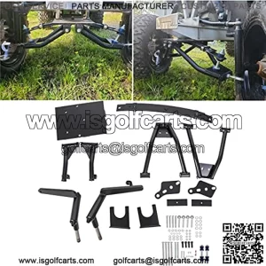 Double A-Arm Golf Cart Lift Kit 6 INCH Compatible with 1982-2003 Club Car DS Gas & Electric Golf Carts