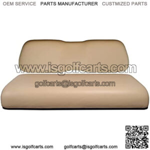 Golf Cart Front Seat Lean Back Cushion Front Seat Bottom Cushion, Tan/Black/Beige/Sand Stone Color for Club Car DS 2000.5+, EZGO TXT 1993+/RXV 2008
