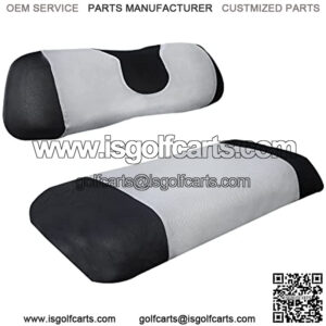 Golf Cart Seat Cover Set Fit for Club Car, EZGO, Yamaha, Breathable Air Bench Seat Covers Keep The Seats Warm in The Winter Heat Washable Polyester Mesh Cloth Without Logo-Gray-Small