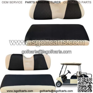 Golf Cart Front Rear Seat Cover Set For Club Car DS & EZGO RXV TXT