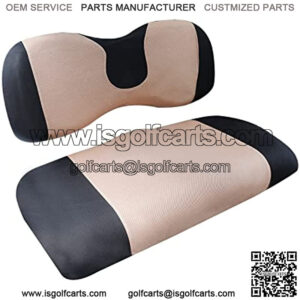 Golf Cart Seat Cover Set Fit for Club Car, EZGO, Yamaha, Breathable Air Bench Seat Covers Keep The Seats Cool in The Summer Heat Washable Polyester Mesh Cloth Without Logo-Large