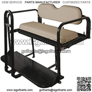 Rear Flip Seat Kit with Grab Bar for EZGO RXV (2008-Up) Golf Cart