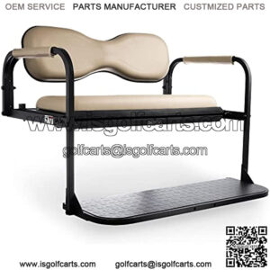 Flip4 EZGO RXV Golf Cart Rear Seat Kit ?C Stone Beige