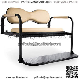 Golf Cart King MODZ Flip4 Club Car Precedent Golf Cart Rear Seat Kit - Beige