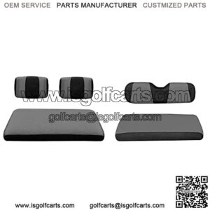 Golf Cart Front Rear Seat Covers for Yamaha G2 G8 G9 G11 G14 G16 G19 G20 G21 G22, Club Car DS pre-2000, Tomberlin Emerge, EZGO Marathon, Made w/ 3D Air Mesh Polyester Fabric Breathable Washable