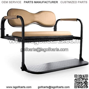 MODZ Flip4 EZGO TXT & TXT48 1995+ Golf Cart Rear Seat Kit ?C Tan