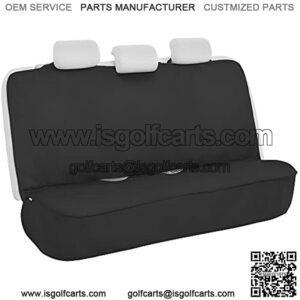 Motor Trend AquaShield Black Waterproof Rear Bench Car Seat Cover ?C Padded Neoprene Back Seat Cover for Cars, Ideal Back Seat Protector for Kids & Dogs, Interior Covers for Auto Truck Van SUV