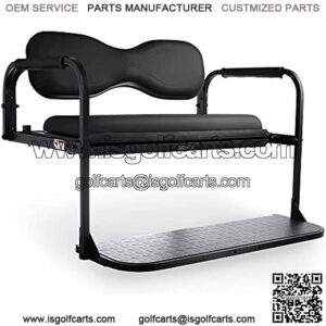 Flip4 Club Car Precedent Golf Cart Rear Seat Kit ?C Black