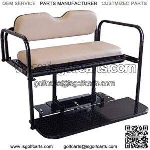 Club Car Precedent (04-Up) Golf Cart Rear Flip Seat Kit with Steel Frame