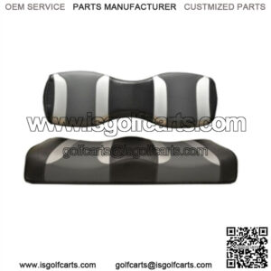Golf Cart Rear Seat Covers for Genesis 250/300 - Black/Gray