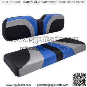 Blade Golf Cart Front Seat Covers for Club Car Precedent- Blue/Silver/Black