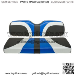 Blade Golf Cart Rear Seat Covers for Genesis 250/300 Seat Kits-Blue/Silver/Black