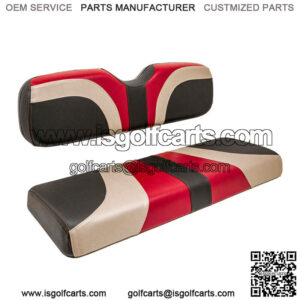 Blade Golf Cart Front Seat Covers for Club Car Precedent-Garnet/Champagne/Black