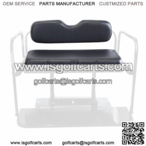 Golf Cart Rear Seat Cushion Set  - Black