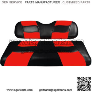 Riptide 2004-Up Black/Red Two-Tone Front Seat Covers for Club Car Precede