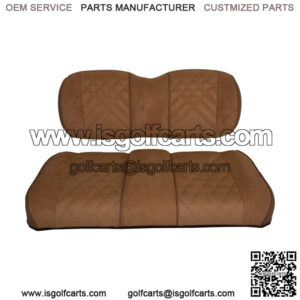 Suede Front Seat Cushions for EZGO TXT (95-Up) Gas & Electric Golf Cart - Honey