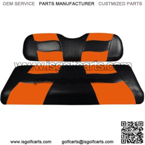 Riptide 2004-Up Black/Orange Two-Tone Front Seat Cover for Club Car Prece