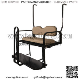 ProFX Rear Seat Kit with Grab Bar for Yamaha G14/G16/G19/G22 Golf Cart - Tan