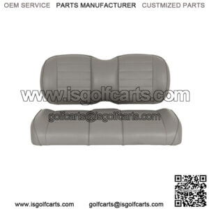Premium Vinyl Front Seat Cushions for Club Car Precedent Golf Cart - Gray