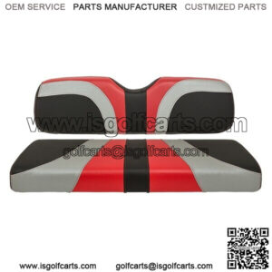Blade Golf Cart Rear Seat Covers for Genesis 250/300 - Red/Silver/Black