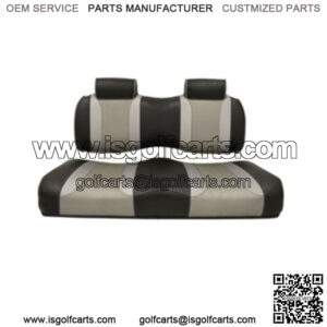 Black/Black Front Seat Cushion for Club Car Precedent Golf Cart 12-Up