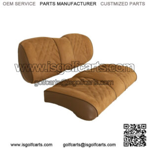 Suede Front Seat Cushions for Club Car Precedent/Tempo/Onward Golf Cart - Honey