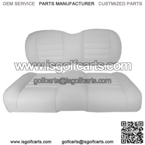 Premium Vinyl Front Seat Cushions for EZGO RXV (08-Up) Golf Cart - White