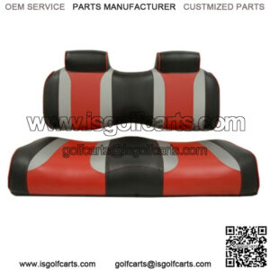 Golf Cart Front Seat Cushions for Yamaha Drive/Drive2 - Black/Red