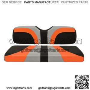 Blade Golf Cart Rear Seat Covers for Genesis 250/300 Seat Kits-Gray/Orange/Black