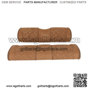 Suede Rear Seat Cushion Assembly for Mach3 Golf Cart Rear - Honey