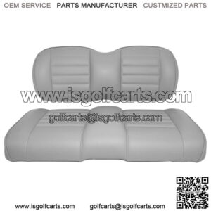 Premium Vinyl Front Seat Cushions for EZGO S6/L6 Express Golf Cart - Gray