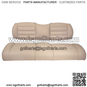 Premium Vinyl Seat Cushions for Mach3 Golf Cart Rear Seat - Light Beige