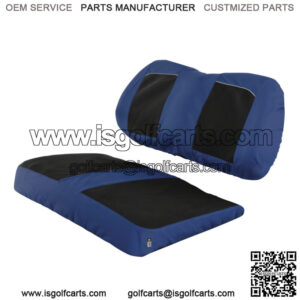 Neoprene Paneled Seat Cover - Blue/Black for Golf Cart
