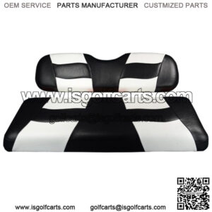 Riptide 2001-Up Black/White Two-Tone Front Seat Covers for Club Car DS Go