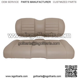 Premium Vinyl Front Seat Cushions for EZGO S6/L6 Express Golf Cart - Mushroom