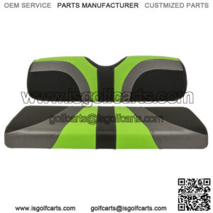 Blade Golf Cart Rear Seat Covers for Genesis 250/300 - Lime Green/Charcoal/Black