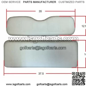 Black Seat Cover Front Rear 4 PCS Fit EZGO Medalist 36V TXT 94-13 G&E Golf Cart