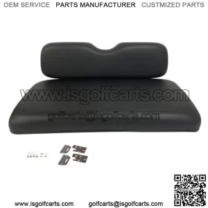 Black EZGO Front Seat Fits TXT Golf Cart 1994-2013, Bottom & Back Cushion Set