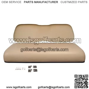 Beige Front Seat Fits Club Car DS 2000.5-Up Golf Cart, Bottom & Back Cushion Set
