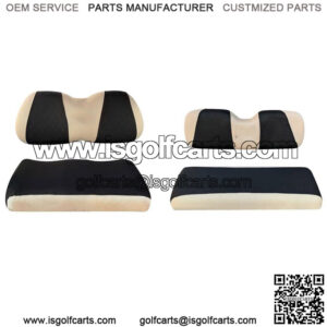Golf Cart Front Rear Seat Cover Set fit Yamaha Club Car Precedent 4 Seater L+XS