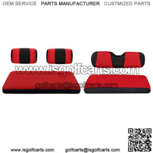 RED Golf Cart Front Rear Seat Covers for Yamaha G2 - G22,Club Car DS Pre-2000