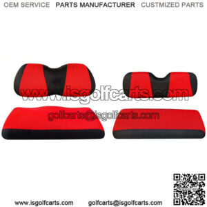 Front Rear Golf Cart Seat Cover Set for Club Car Precedent Yamaha 4 Passenger