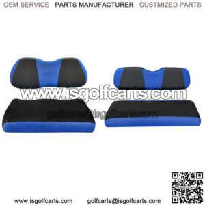 Blue Golf Cart Front Rear Seat Covers for Yamaha Club Car Precedent Tempo Onward