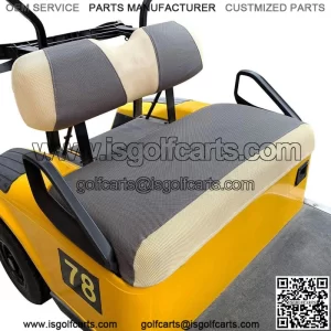 Golf Cart Seat Cover Set for EZGO TXT RXV Club Car DS Gray Beige -S Size