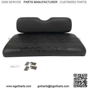 High Density Front Seat Cushion For EZGO TXT Golf Cart 94-13, Black Bottom &Back