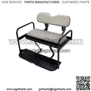 For Yamaha G14 G16 G19 G22 Golf Cart Rear Back Seat Kit Flip Folding Off-White
