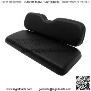 Golf Cart Black Seat Cushion Set Fits EZGO TxT,ST,ST Sport,Valor models Rear